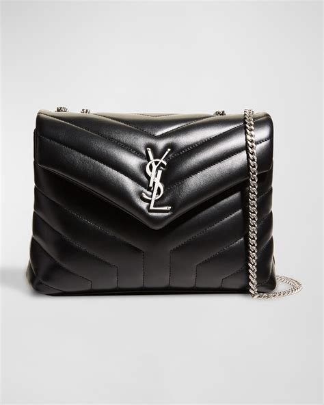 loulou small ysl quilted calfskin flap shoulder bag|SAINT LAURENT Loulou small quilted leather shoulder bag.